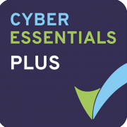 Unifiedpost Group Cyber Essentials Plus Badge HR 180x180 Unifiedpost Group Cyber Essentials Plus Badge HR 180x180